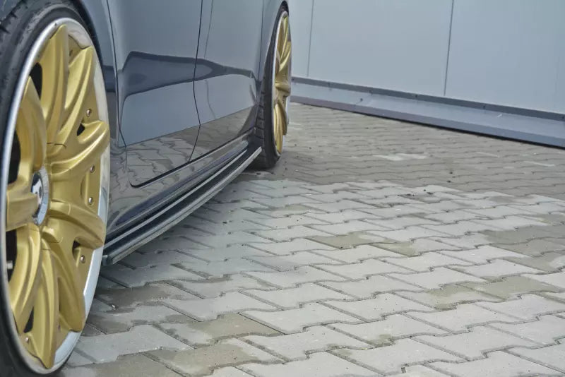 Maxton Design Seitenschweller (Paar) für VW Jetta 6 Limousine vor Facelift Hochglanz schwarz – Ansicht 2