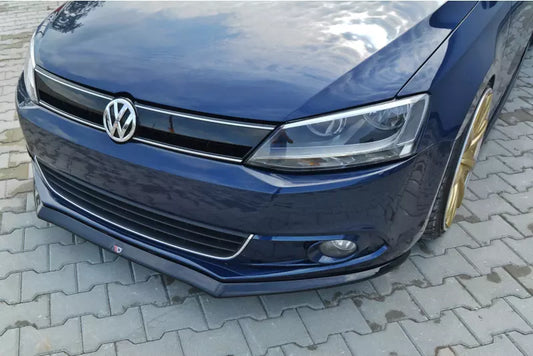Maxton Design Frontlippe V.2 für VW Jetta 6 Limousine vor Facelift Hochglanz schwarz – Ansicht 1