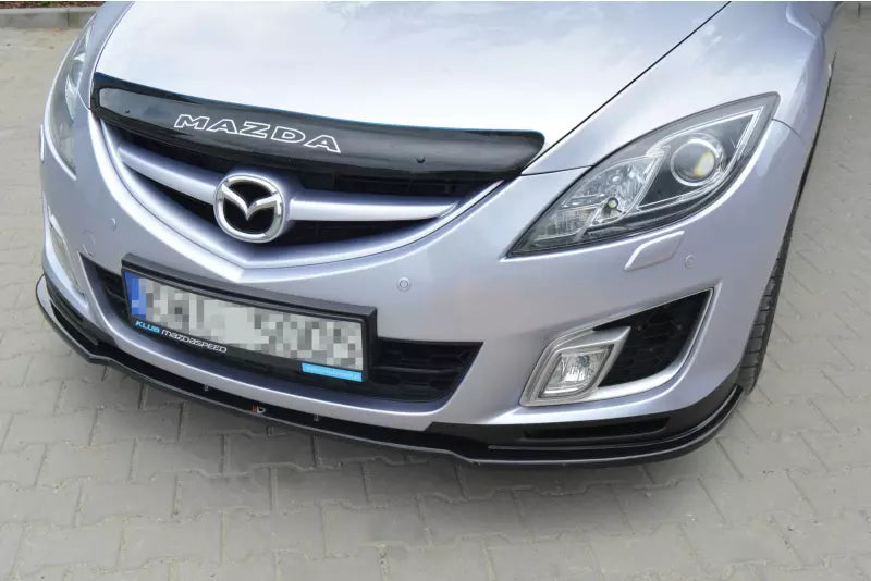 Maxton Design Frontlippe für Mazda 6 Mk2 vor Facelift Hochglanz schwarz – Ansicht 1