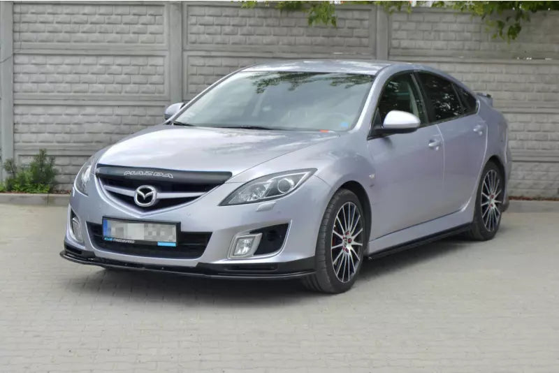 Maxton Design Frontlippe für Mazda 6 Mk2 vor Facelift Hochglanz schwarz – Ansicht 4