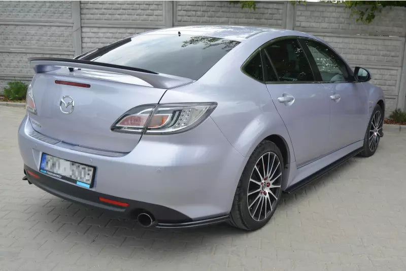 Maxton Design Heckspoiler Lippe für Mazda 6 Mk2 vor Facelift Hochglanz schwarz – Ansicht 4
