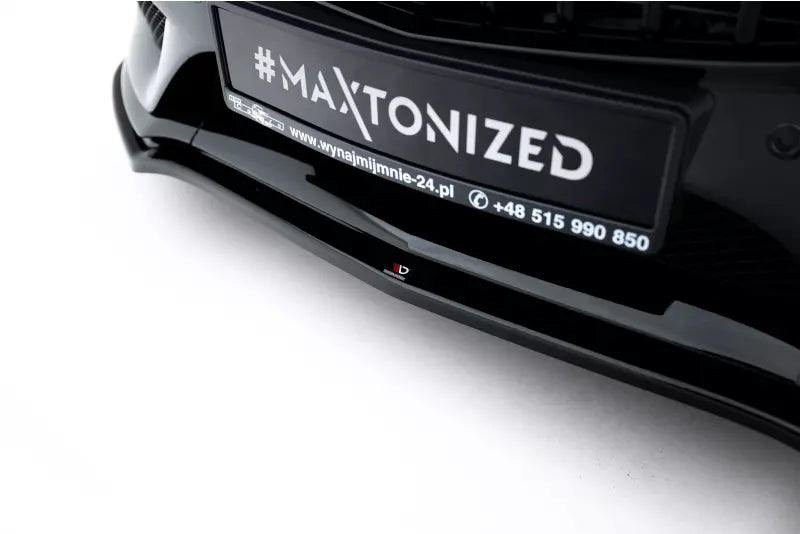 Maxton Design Frontlippe V.1 für Mercedes C-Klasse W205 Coupe AMG-Line Hochglanz schwarz – Ansicht 3