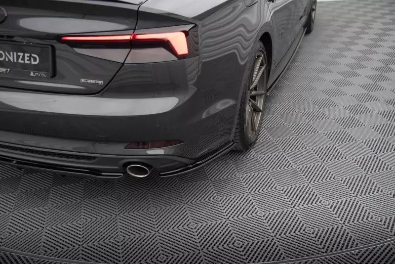 Maxton Design Diffusor Flaps für Audi A5 B9 F5 S-Line Sportback Hochglanz schwarz – Ansicht 1