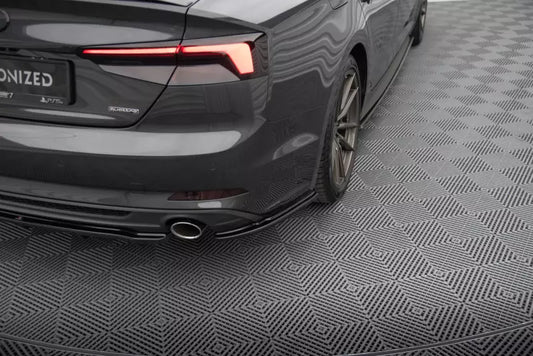 Maxton Design Diffusor Flaps für Audi A5 B9 F5 S-Line Sportback Hochglanz schwarz – Ansicht 1