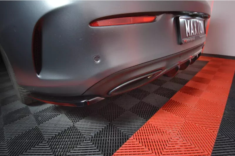 Maxton Design Heckdiffusor für Mercedes C-Klasse W205 Coupe AMG-Line Hochglanz schwarz – Ansicht 3