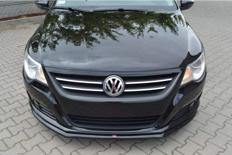 Maxton Design Frontlippe V.2 für VW Passat CC Standard Hochglanz schwarz – Ansicht 1