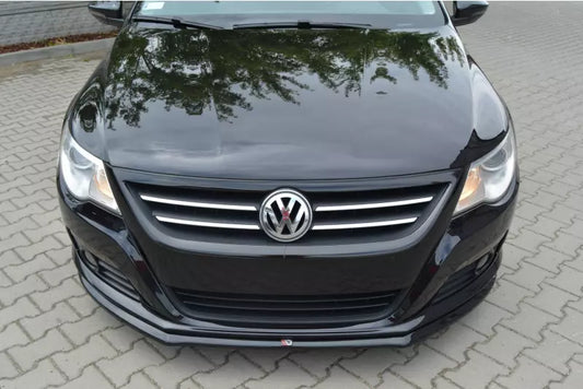 Maxton Design Frontlippe V.2 für VW Passat CC Standard Hochglanz schwarz – Ansicht 1