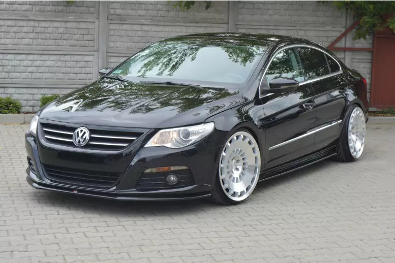 Maxton Design Frontlippe V.2 für VW Passat CC Standard Hochglanz schwarz – Ansicht 4