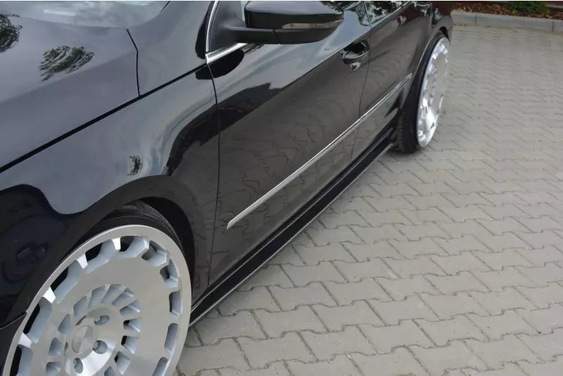 Maxton Design Seitenschweller (Paar) für VW Passat CC Standard Hochglanz schwarz – Ansicht 1