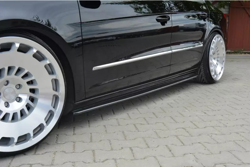 Maxton Design Seitenschweller (Paar) für VW Passat CC Standard Hochglanz schwarz – Ansicht 2
