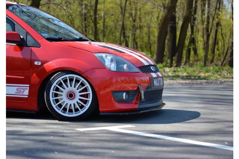 Maxton Design Frontlippe V.2 für Ford Fiesta ST Mk6 Hochglanz schwarz – Ansicht 2