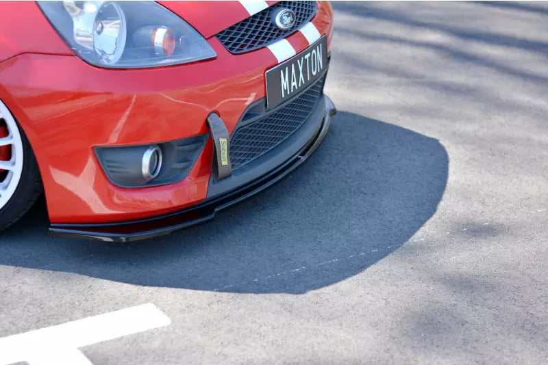 Maxton Design Frontlippe V.2 für Ford Fiesta ST Mk6 Hochglanz schwarz – Ansicht 3