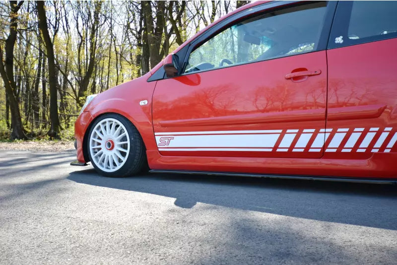 Maxton Design Seitenschweller (Paar) für Ford Fiesta ST Mk6 Hochglanz schwarz – Ansicht 3