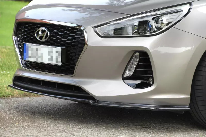 Maxton Design Frontlippe V.1 für Hyundai I30 Mk3 Hatchback Hochglanz schwarz – Ansicht 3