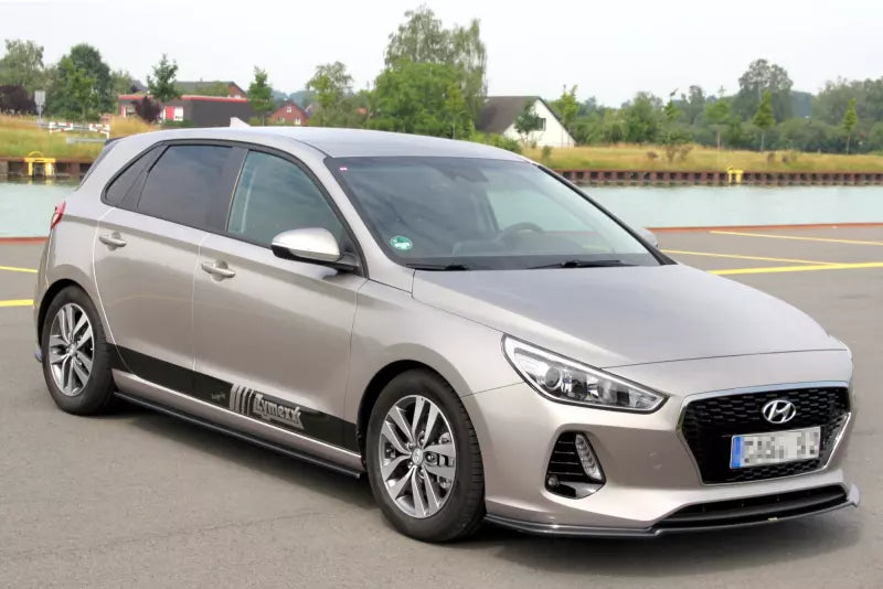 Maxton Design Frontlippe V.1 für Hyundai I30 Mk3 Hatchback Hochglanz schwarz – Ansicht 4