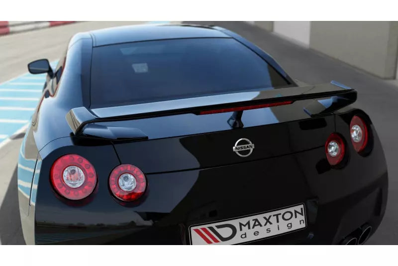 Maxton Design Heckspoiler Lippe für Nissan GT-R R35 vor Facelift Hochglanz schwarz – Ansicht 3