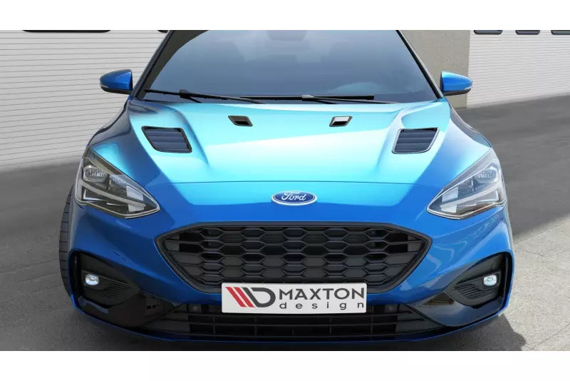 Maxton Design Motorhauben Luftschlitze für Ford Focus Mk4 (klein) Hochglanz schwarz – Ansicht 2