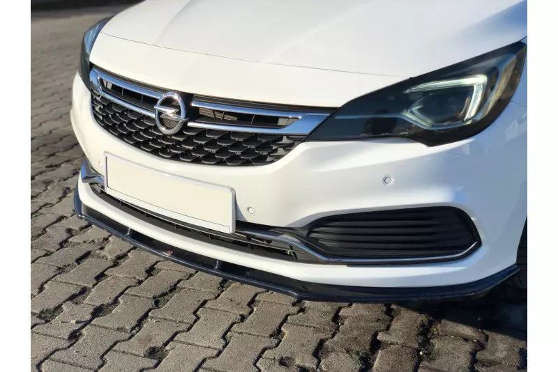 Maxton Design Frontlippe V.1 für Opel Astra K OPC-Line Hochglanz schwarz – Ansicht 1