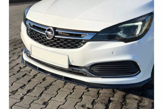 Maxton Design Frontlippe V.1 für Opel Astra K OPC-Line Hochglanz schwarz – Ansicht 1