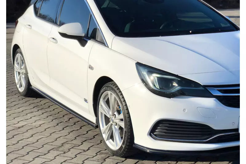 Maxton Design Seitenschweller (Paar) für Opel Astra K OPC-Line Hochglanz schwarz – Ansicht 1