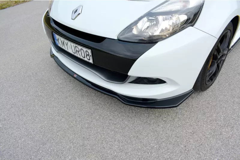Maxton Design Frontlippe V.1 für Renault Clio 3 RS Facelift Hochglanz schwarz – Ansicht 1