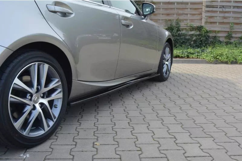 Maxton Design Seitenschweller (Paar) für Lexus IS Mk3 Hochglanz schwarz – Ansicht 1