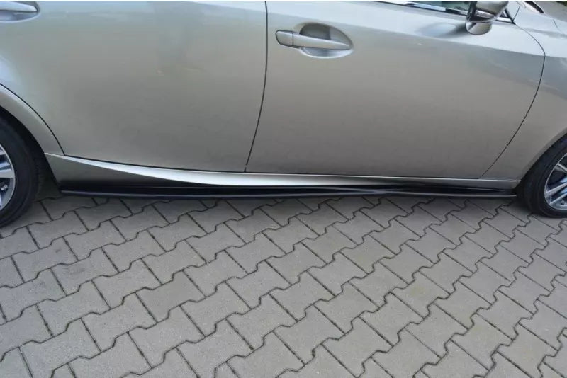 Maxton Design Seitenschweller (Paar) für Lexus IS Mk3 Hochglanz schwarz – Ansicht 2
