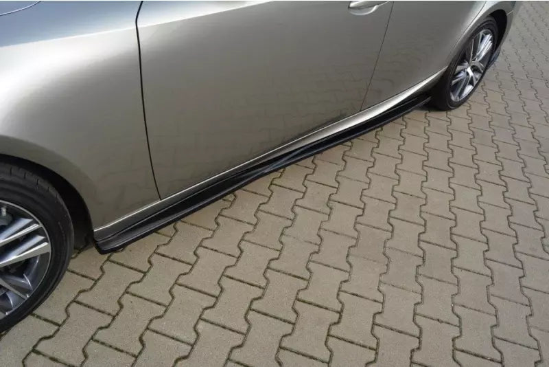 Maxton Design Seitenschweller (Paar) für Lexus IS Mk3 Hochglanz schwarz – Ansicht 3