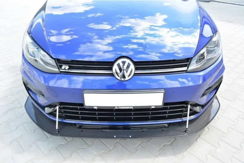 Maxton Design Street Pro Frontlippe für VW Golf 7 R-Line / R Facelift ab 03/2017 Hochglanz schwarz – Ansicht 3