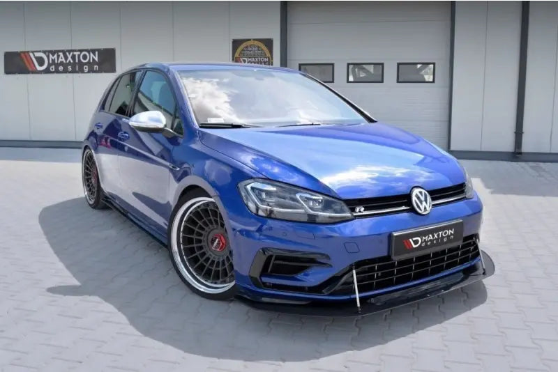 Maxton Design Street Pro Frontlippe für VW Golf 7 R-Line / R Facelift ab 03/2017 Hochglanz schwarz – Ansicht 4